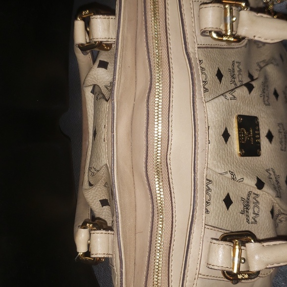 MCM Visetos Monogram Satchel Bag - Picture 11 of 17